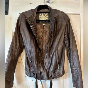 UGG Australia Leather bomber jacket